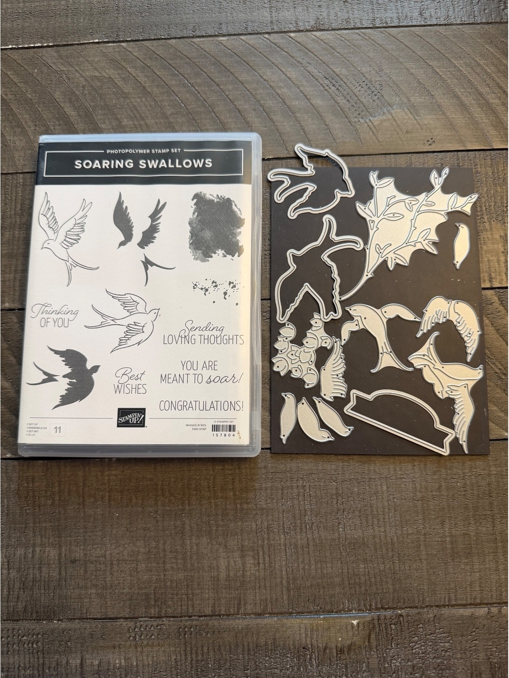 Stampin’ Up Soaring Swallows stamp set with Swallows Dies die cut set